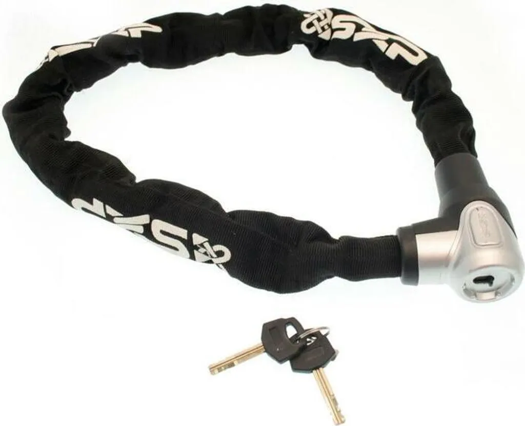 Antivol Chaine Acier 9,5mm SXP LOCK Haute Protection de 1,2m avec Gaine