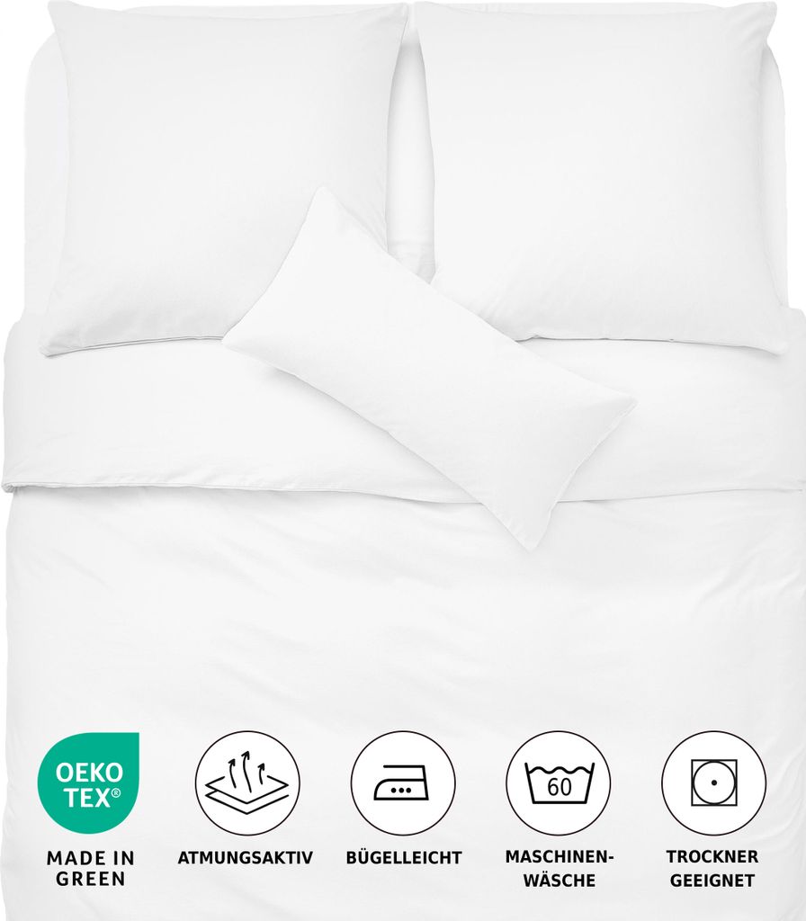 Bettwäsche Bettgarnitur Bettbezug 100% Baumwolle 135x200 155x220 200x200 200x220, Farbe:Rot, Größe:155 x 220 cm