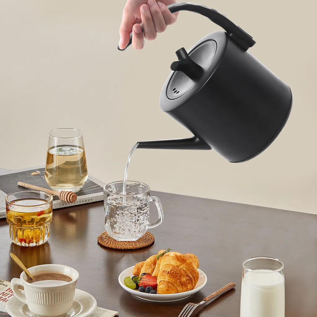 Bouilloire électrique réglable 1L noir en inox - Modèle TempControl K2