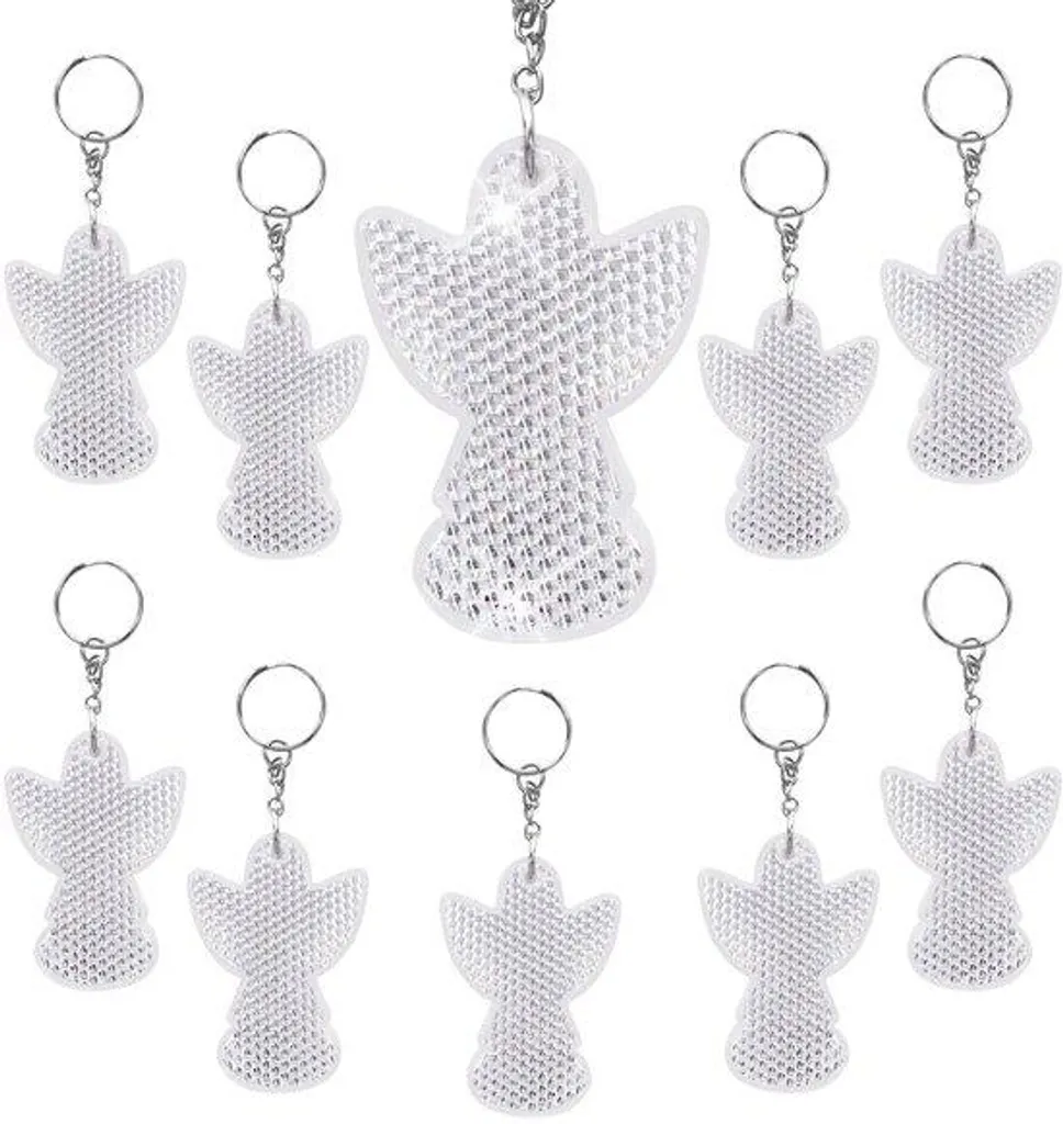 Accessoire de sécurité pour cartable et vélo ange réfléchissant 10 pcs