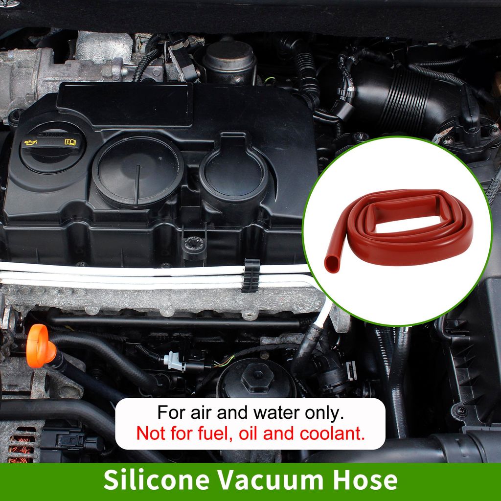 5Ft 5/8" 16mm ID 2mm Dicke Silikon-Vakuum-Schlauch Hochtemperatur-Automobil-Vakuumschlauch 1 Stück