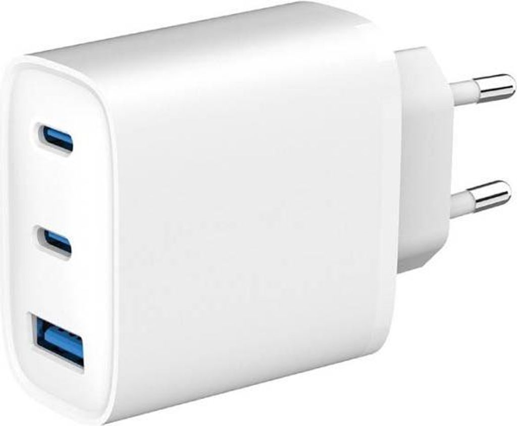 Wall Charger SPC Ultra Fast Charger 4342B/ 2xUSB Type-C/ 1xUSB/ 65W/ White