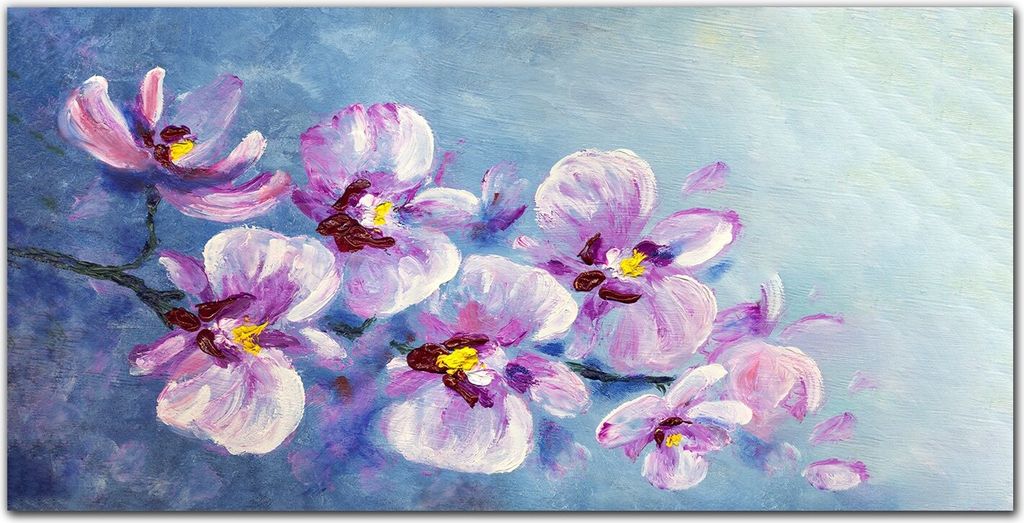 Coloray Bild aus Leinwand 120x60 Leinwand Dekoration - Blumen Pflanzen