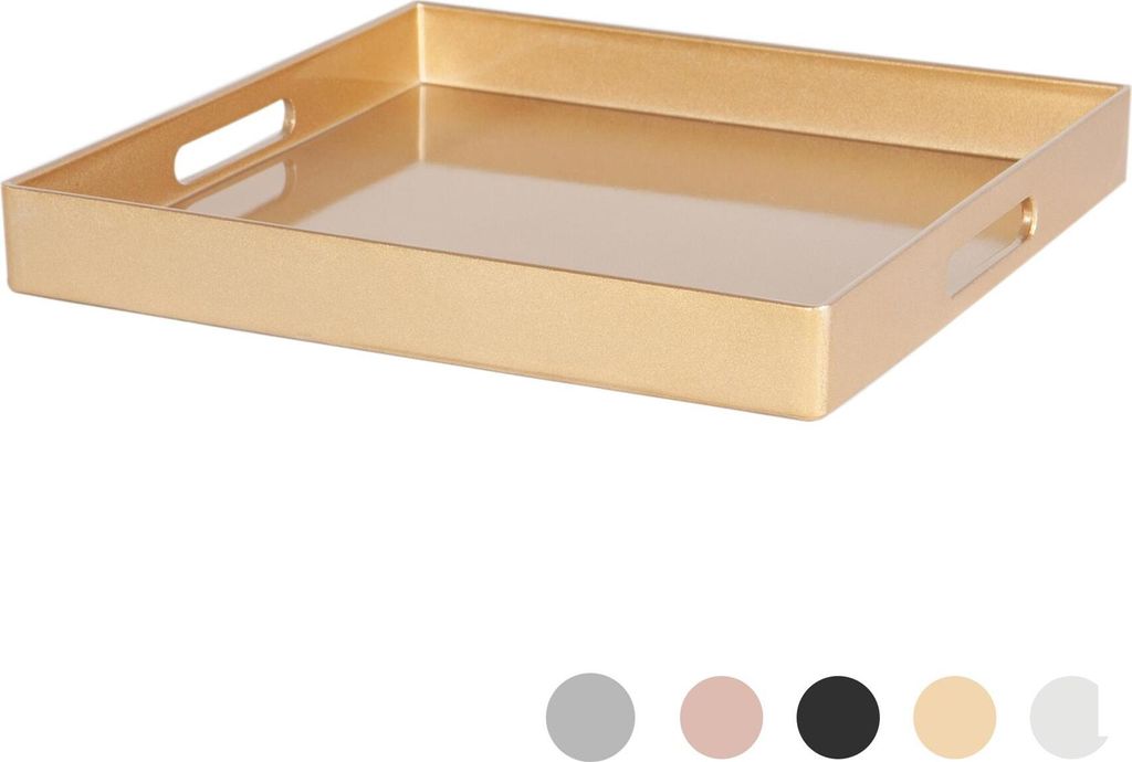 Argon Ta Metallic-Platz Serviertablett - Metallic-Finish - 33cm - Gold