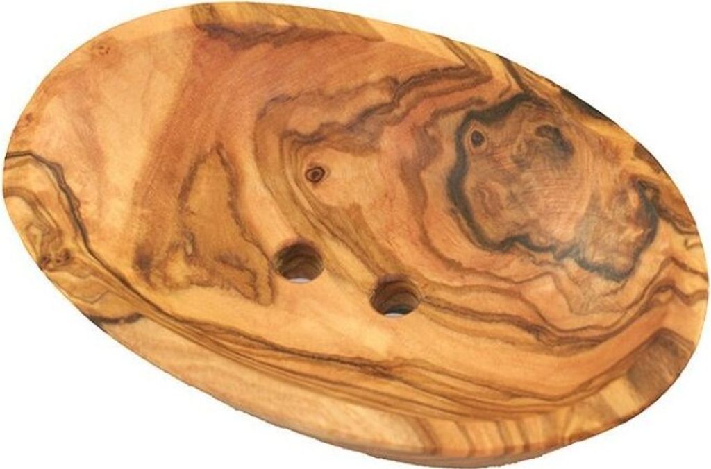 Seifenschale mini oval aus Olivenholz – kleine Schale für Produktbild 