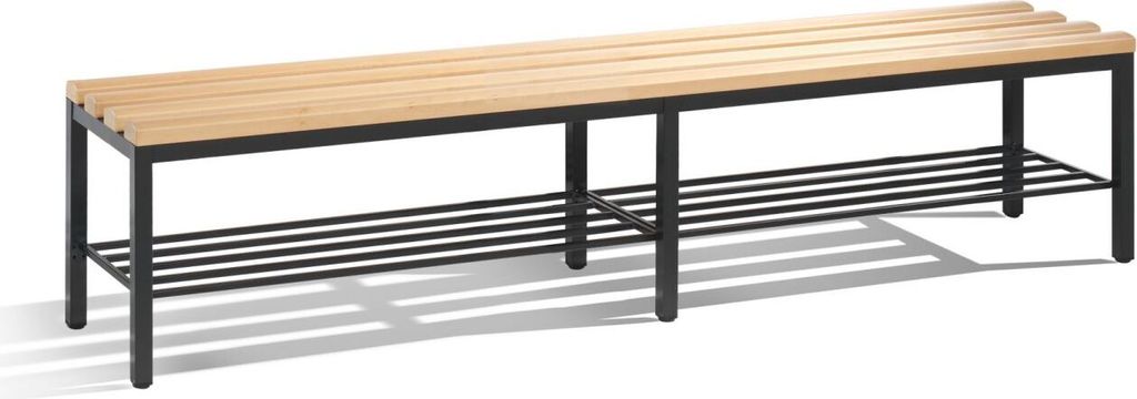 CP Garderobenbank mit Schuhrost Basic 8052-010 buche Holz 196,0 cm
