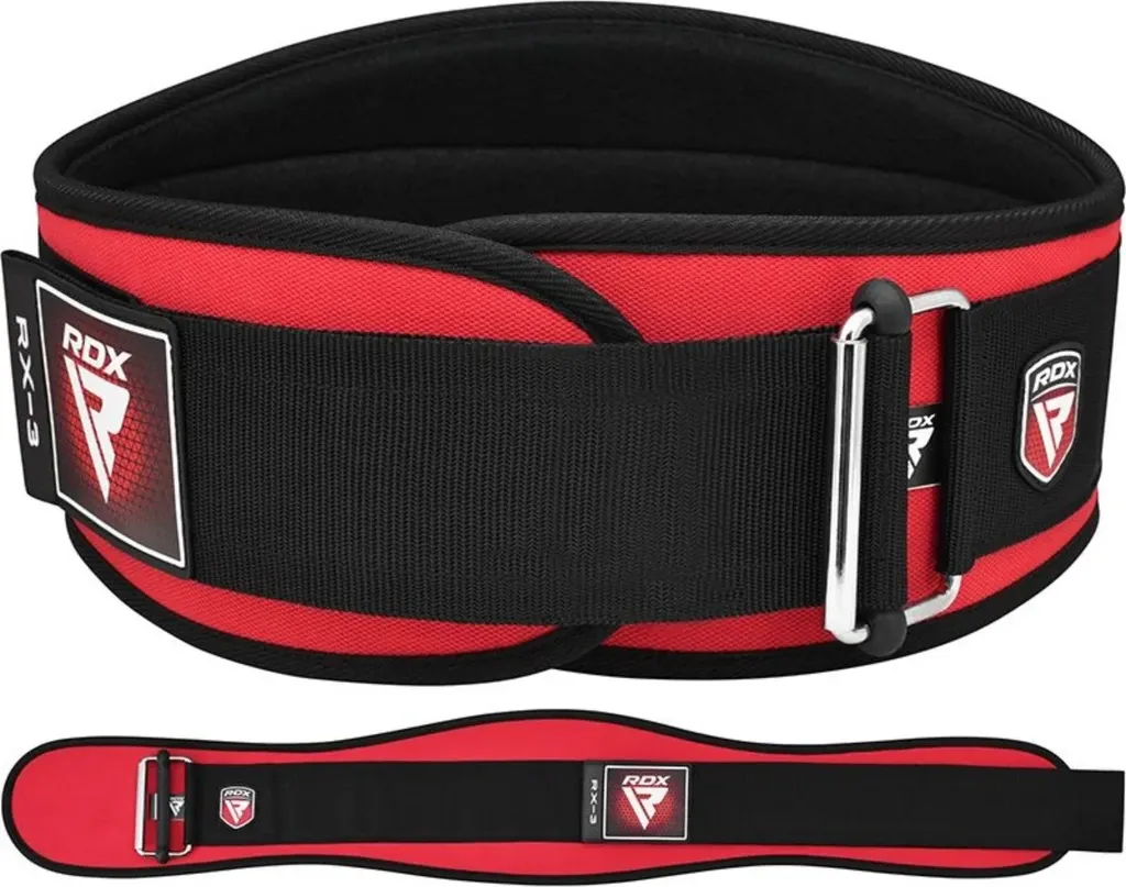 Ceinture de musculation RDX X3 en néoprène rouge - Taille XL