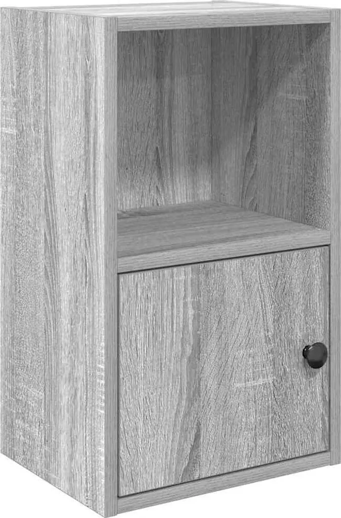 Scaffale Basso vidaXL 31x24x52 cm Grigio Sonoma - Design Moderno