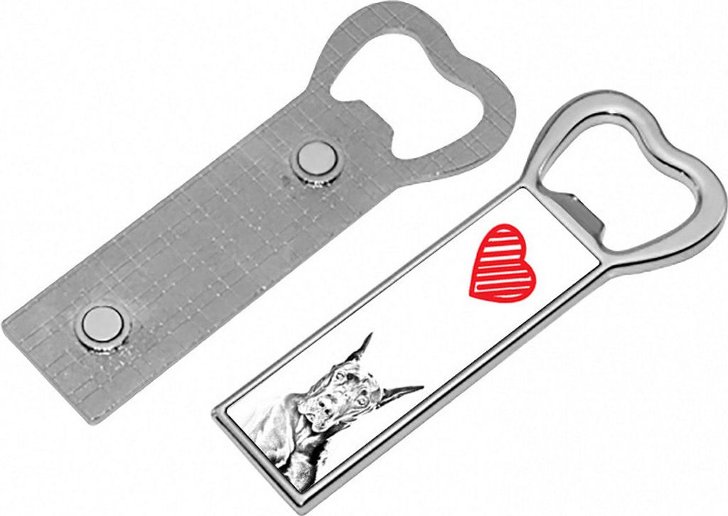 Deutsche Dogge, Ulmer Dogge, Große Dogge - Flaschenöffner mit Hund, personalisierter Flaschenöffner für den Kühlschrank, ein einzigartiges Ges...