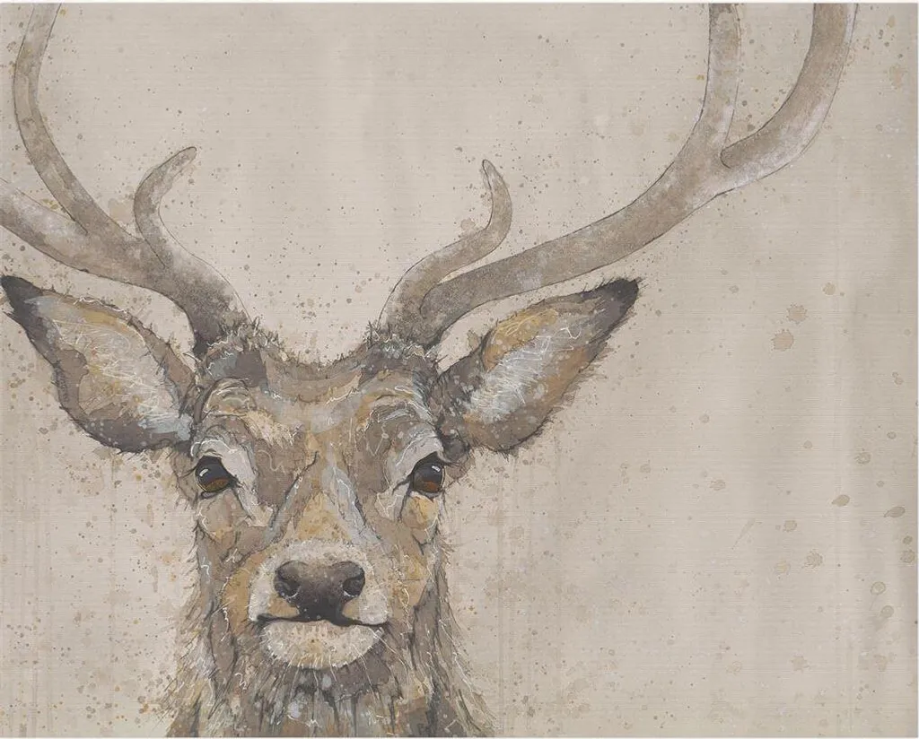Tableau Déco Murale : Toile Serene Majesty Beige 80x60 pour Mur Vide