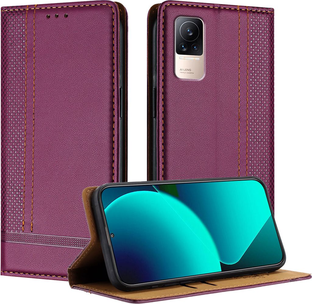 Handyhülle für Xiaomi Civi 1S Leder Flip Klappbare Produktbild 