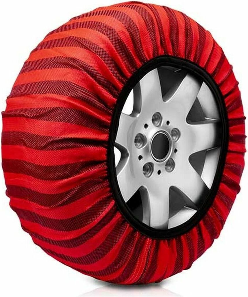 Auto-Schneeketten Classic Rot Textil Größe 66