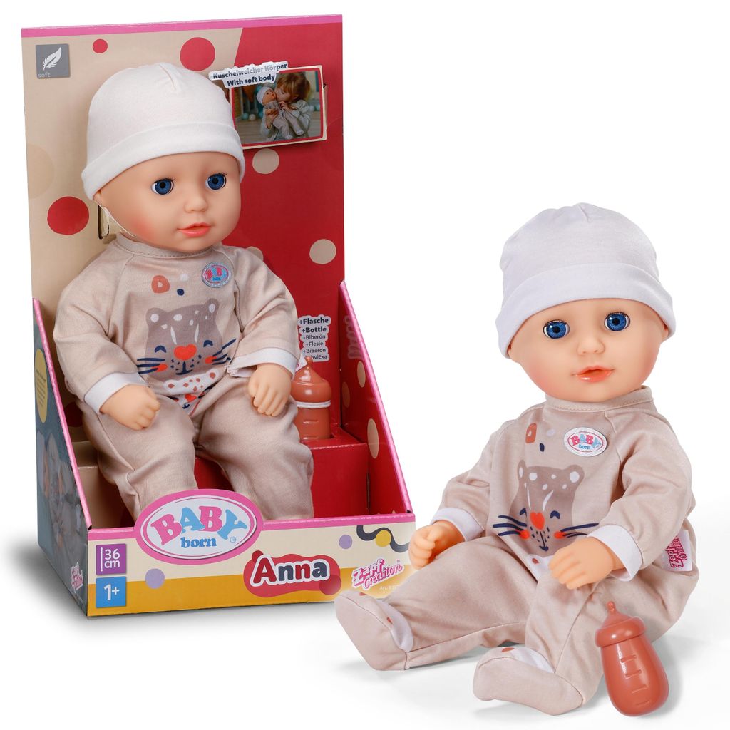 BABY born Anna Beige 36cm inkl. Flasche Produktbild 