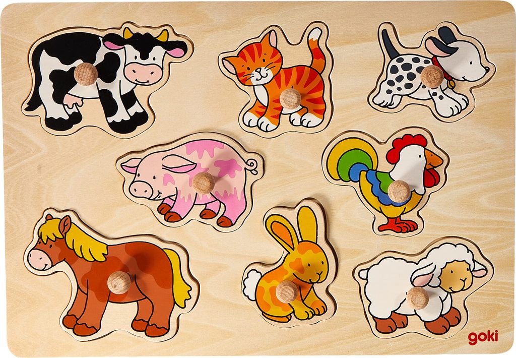 Goki Noppenpuzzel Dieren Image du produit 
