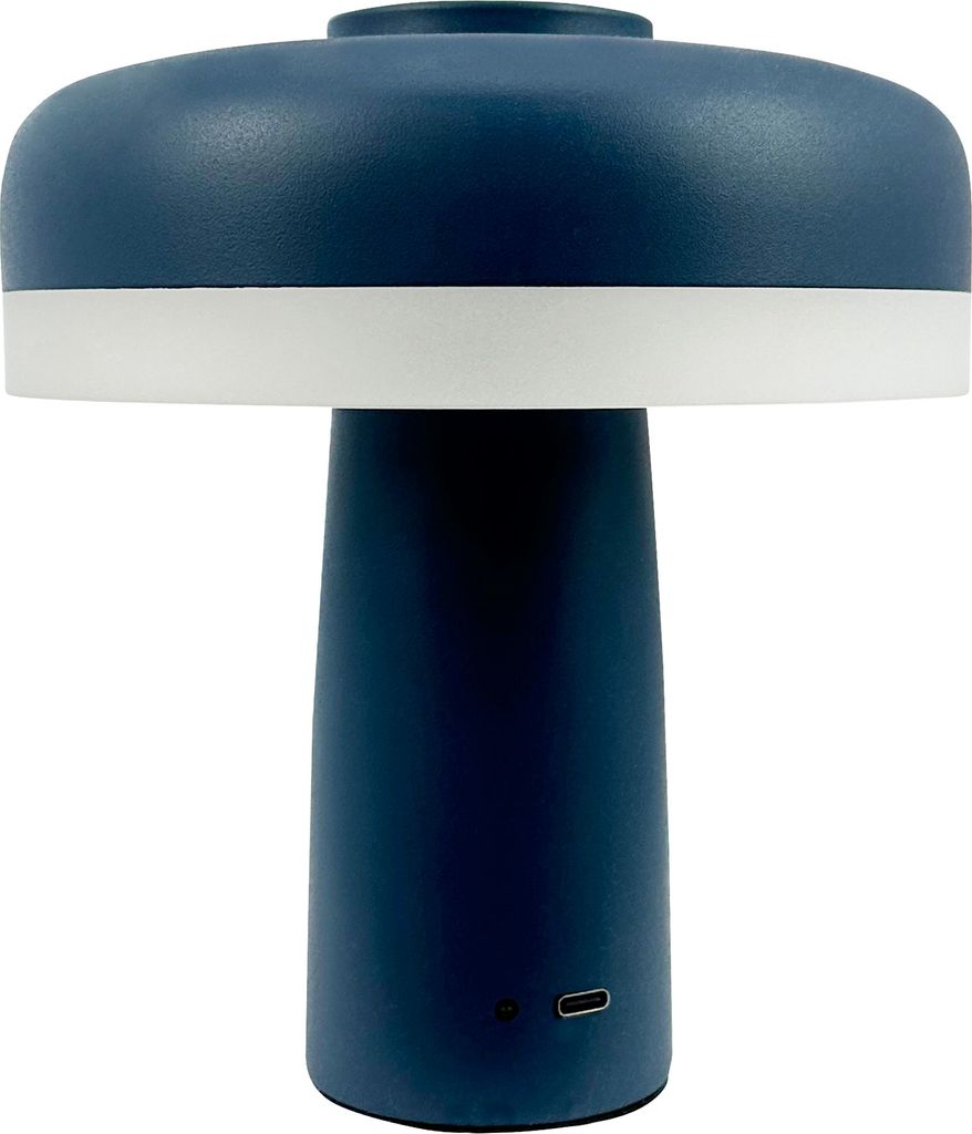 Tischlampe, Kabellos Dimmbar Tischleuchte, Led Tischleuchte Metall, Leselampe, USB Wiederaufladbare, Porter Indigo blau
