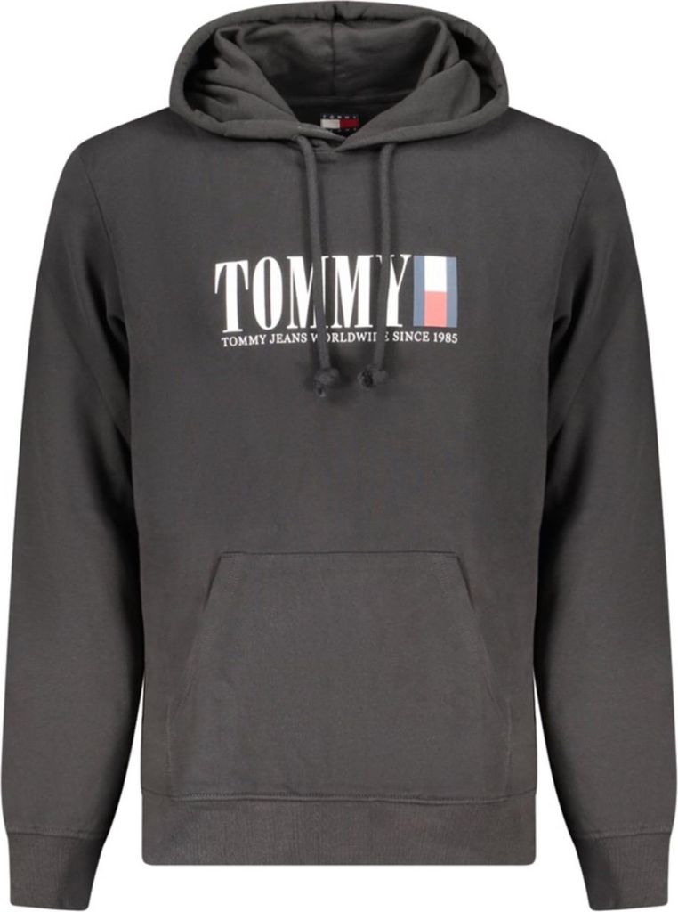 Tommy Hilfiger Herren Fleece Hoodie Schwarz Herbst/Winter : Größe - S Größe: S