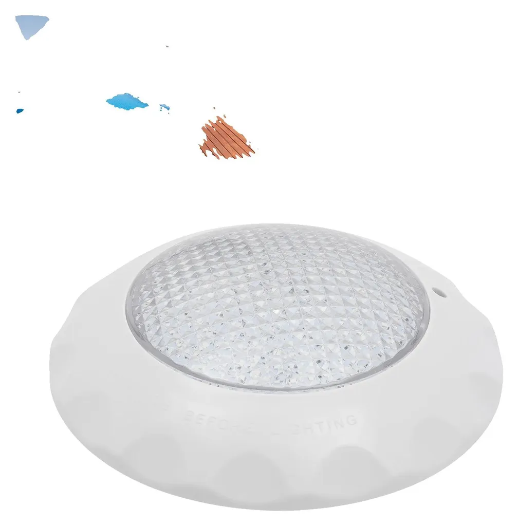 Lampe piscine LED RGB 45W étanche IP68 avec télécommande et 3000 lumens