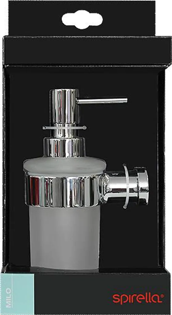 Distributeur Savon Mural Design Inox Mat Milo : Gain de Place Évier - 2