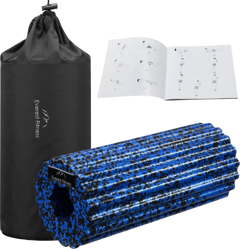 EVEREST FITNESS Faszienrolle Foam Roller 3D-Textur - 32cm Faszienrolle Wirbelsäule - Yoga Rolle Massagerolle - Fazienrolle Rücken Wirbelsäule -