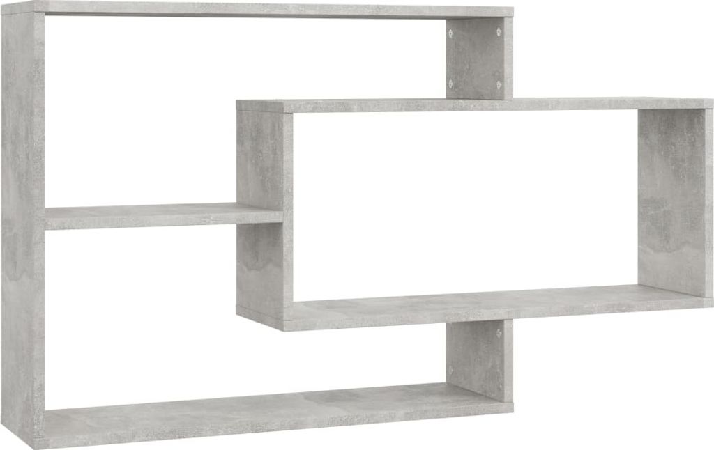 vidaXL Étagères murales gris béton 104×24×60 cm Panneau de Image du produit 