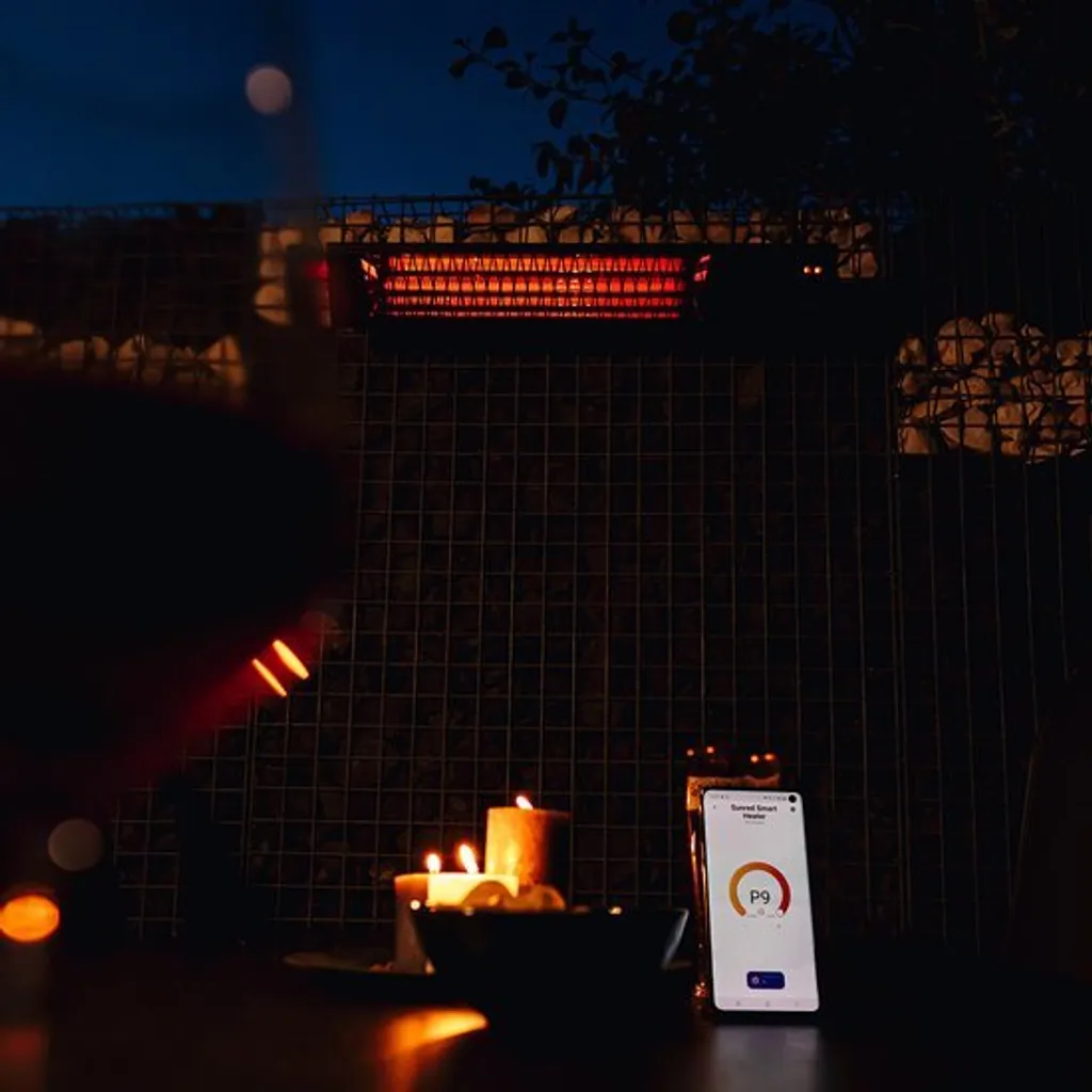 Chauffage Extérieur Triangle Dark Smart 2500W avec Variateur et App - 19