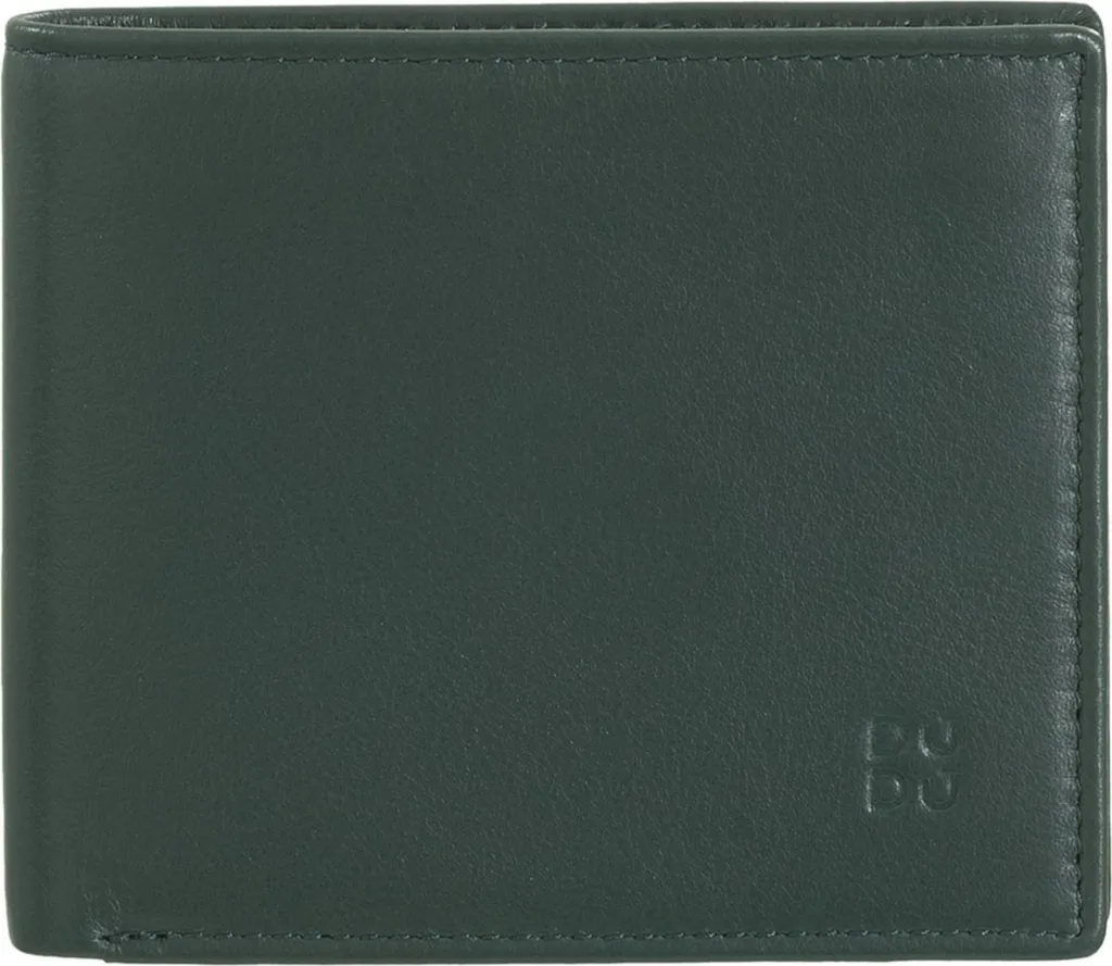DuDu 53447664 Portafoglio Slim Uomo in Pelle Colorata RFID Safe