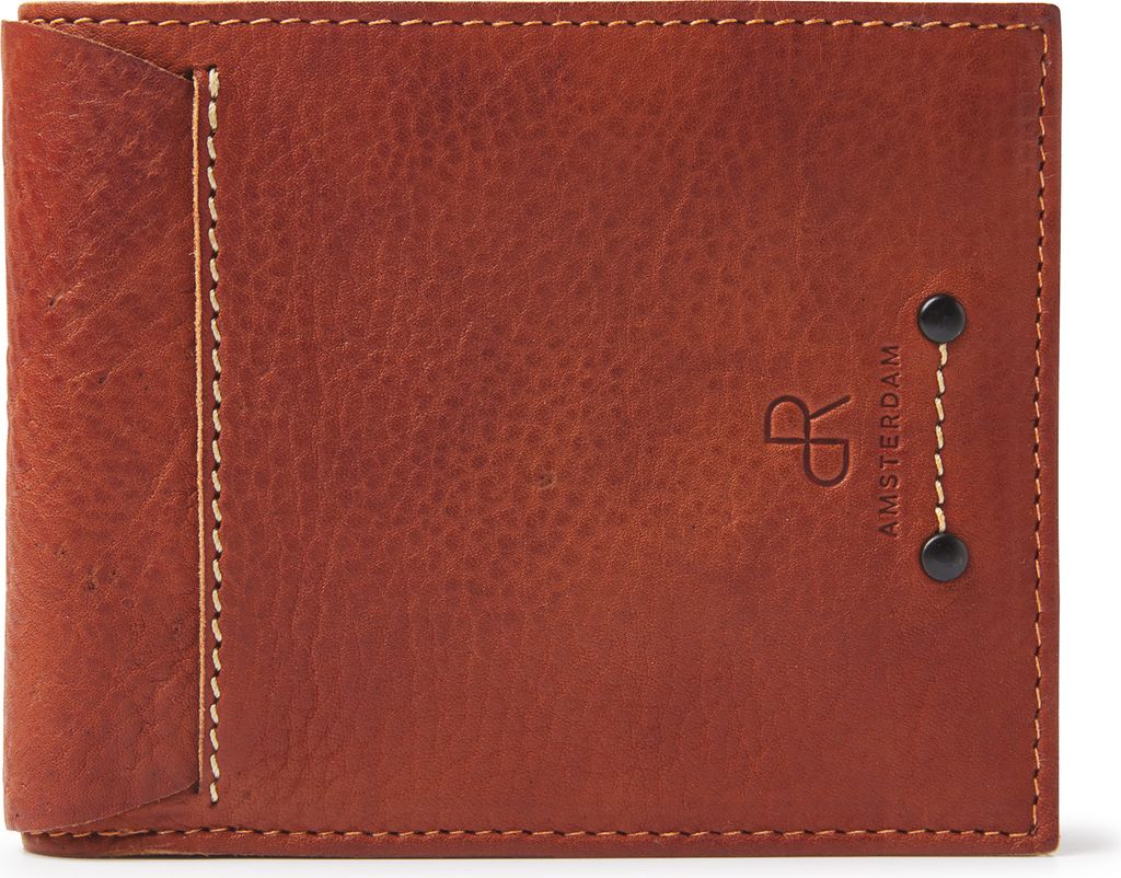 dR Amsterdam Kleine Damen Leder-Geldbörse mit RFID-Schutz | Kompakte Geldbörse und Kartenhalter | Frauen Portemonnaie | Tampa - 93524 Camel