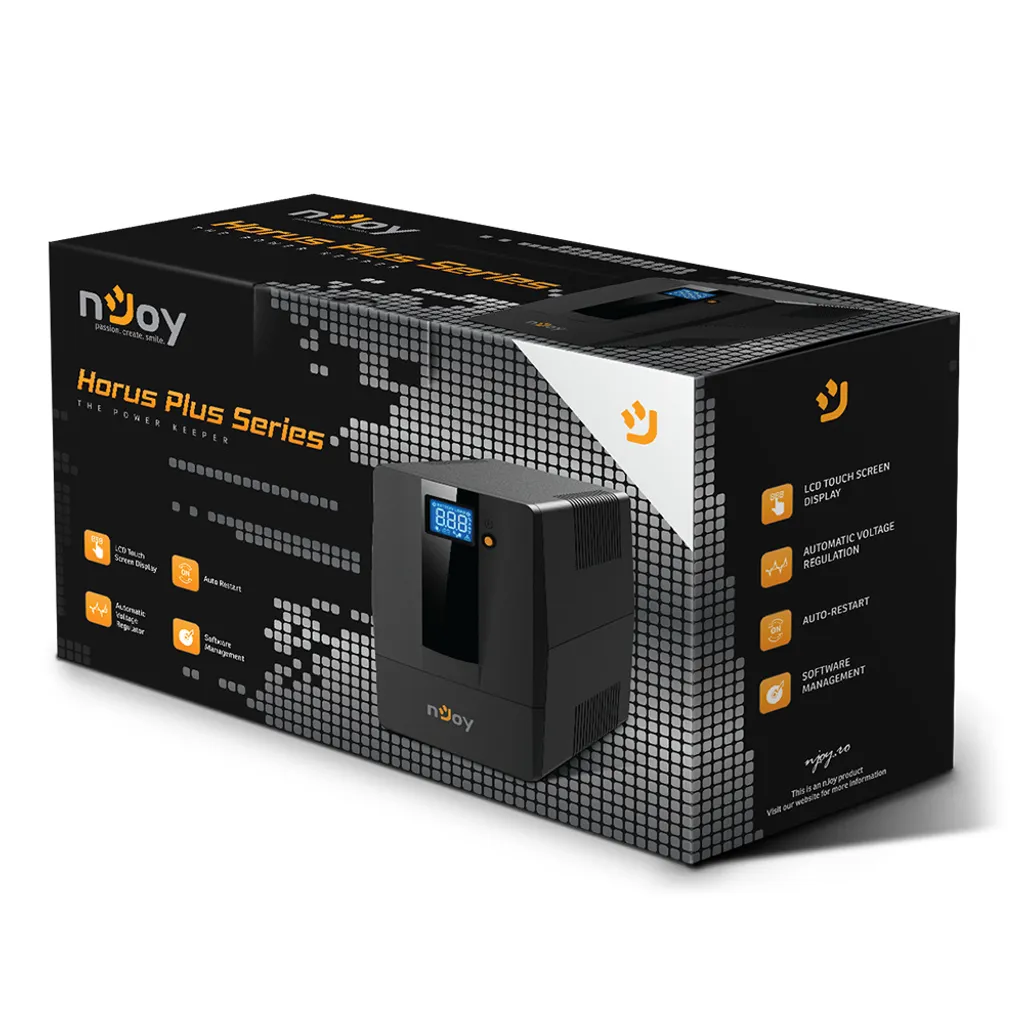 Onduleur Line-Interactive 600VA nJoy Horus Plus pour Ordinateur et Box