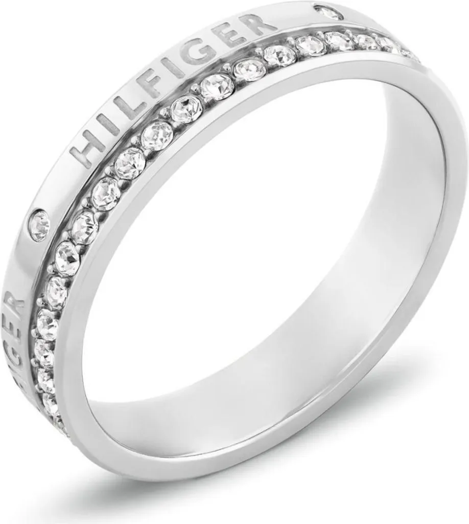 Regalo Perfetto: Anello Tommy Hilfiger 2780910 in Acciaio e Cristalli