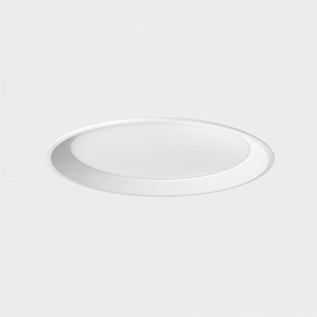 KOHL LIGHTING LIM MIRANDA Einbauleuchte mit Rahmendurchmesser 227 mm, weiß, 22 W, CRI 80, 4000 K, DALI