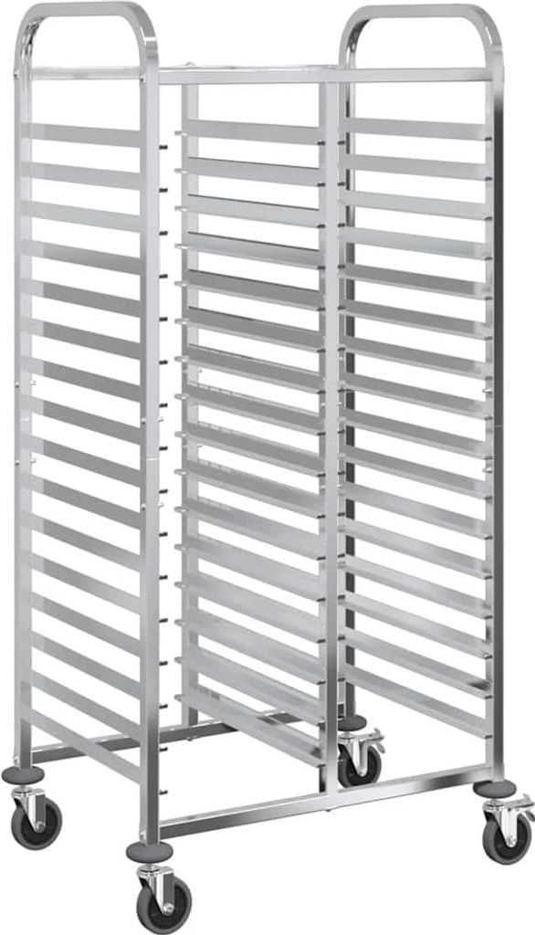 Tablettwagen mit 32 GN-Behältern 75x55x162,5 cm Edelstahl