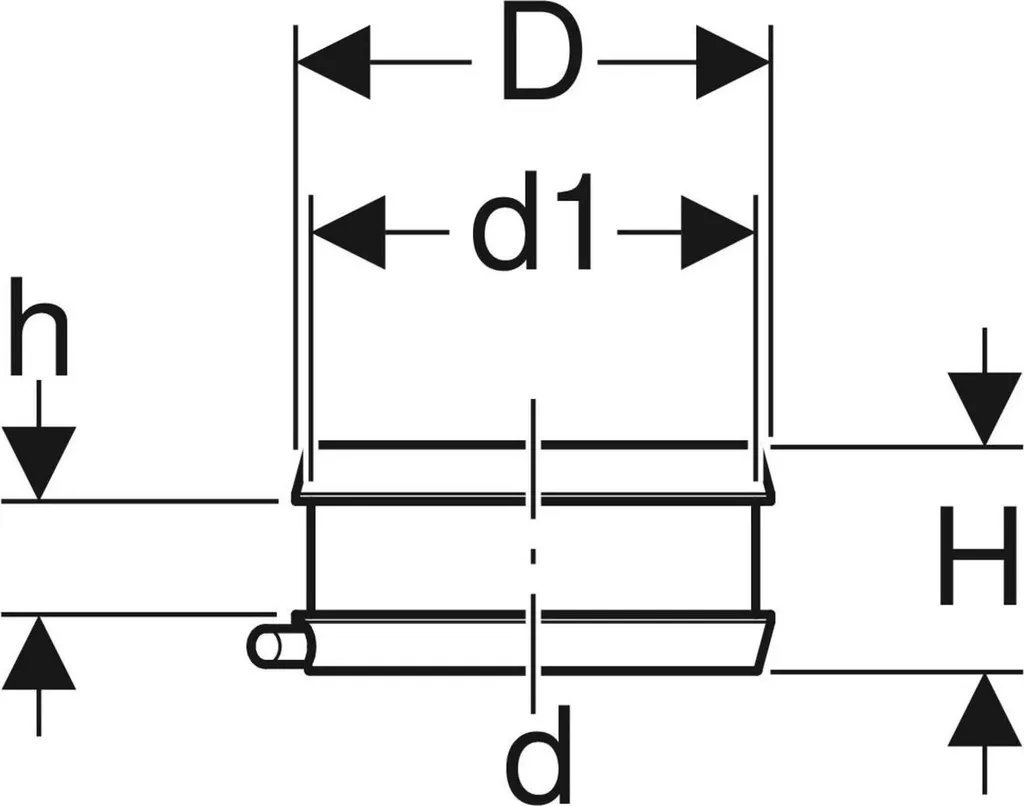Bande à souder électrique d125 pour bloquer la dilatation Geberit