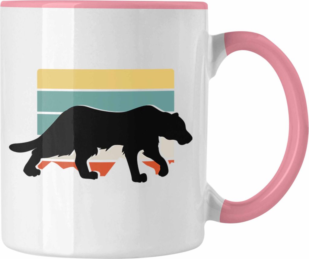Trendation - Gepard Tasse Geschenk Retro (Rosa)