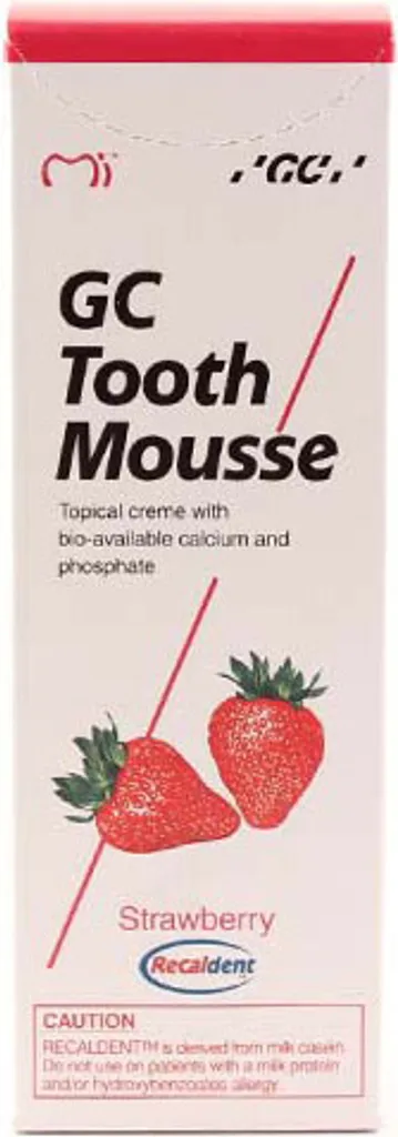 GC Tooth Mousse Fragola 40g per Bambini e Adulti - Difesa Denti