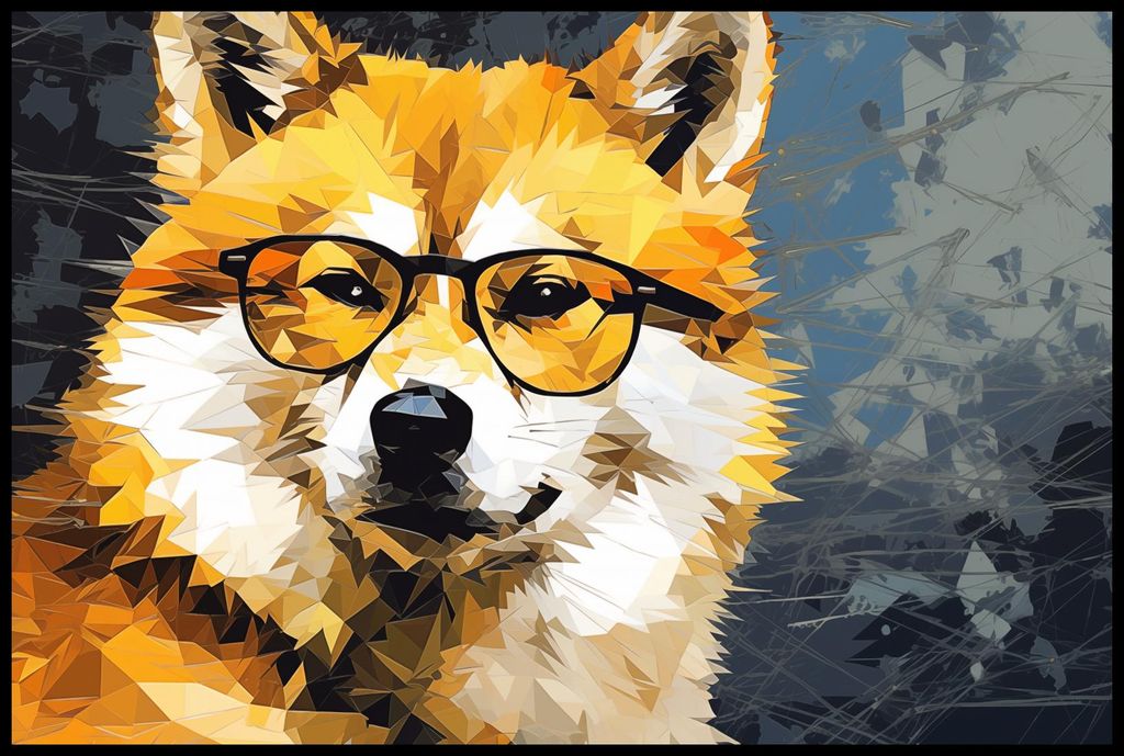 Plakat 91,5x61cm Intellektueller Hund