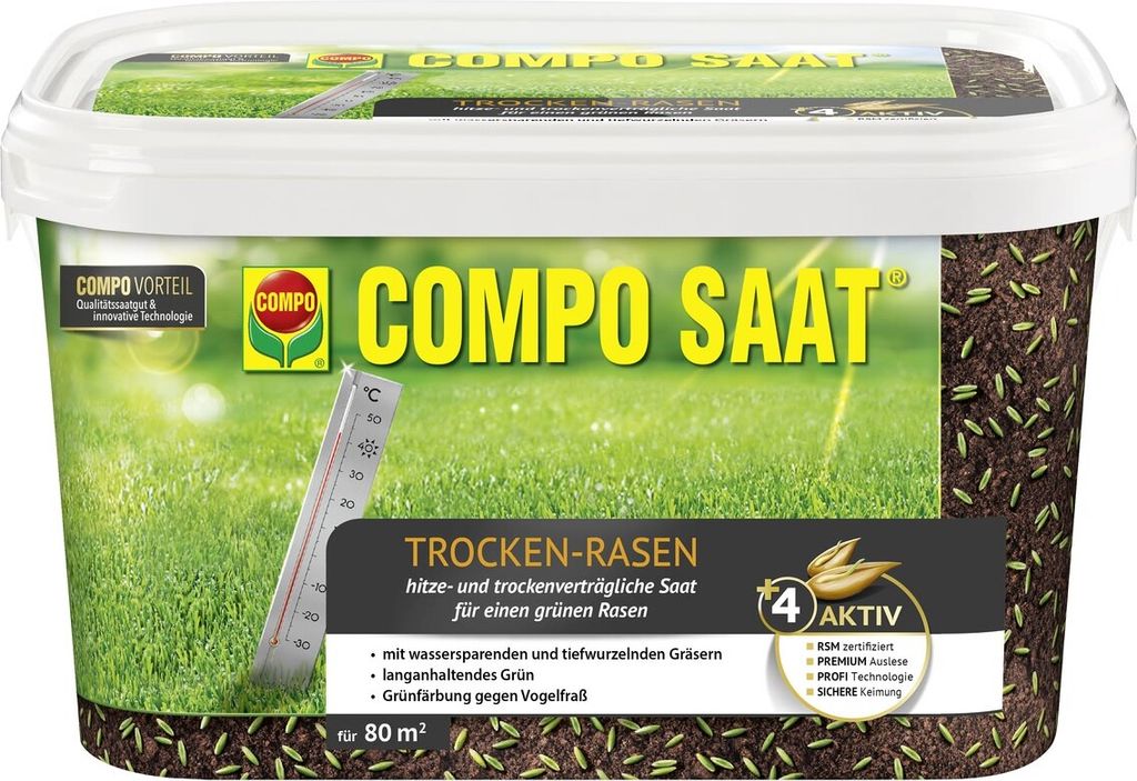 COMPO SAAT® Trocken Rasen 2 kg für 80 m² Produktbild 