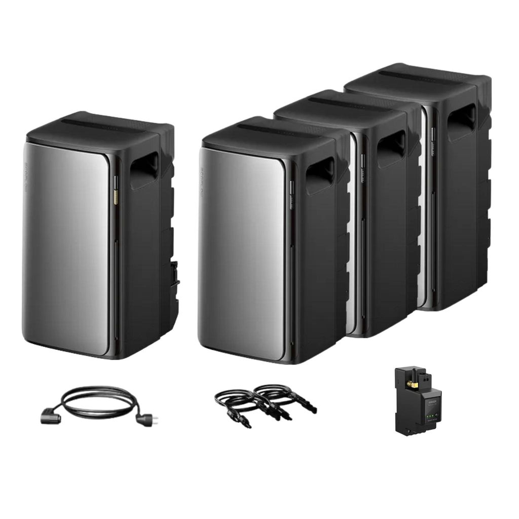 Balkonkraftwerk mit Speicher, EcoFlow Stream Ultra All-in-One 1920Wh Speicher mit Stream AC Pro 1920Wh Speicher x3 für Balkonkraftwerk (0% MwSt)