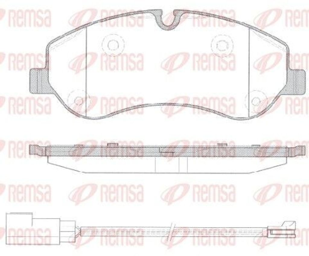 REMSA Bremsbeläge Satz Vorne Bremsklötze für FORD Transit Custom V362 Kastenwagen (FY, FZ) 1520.02