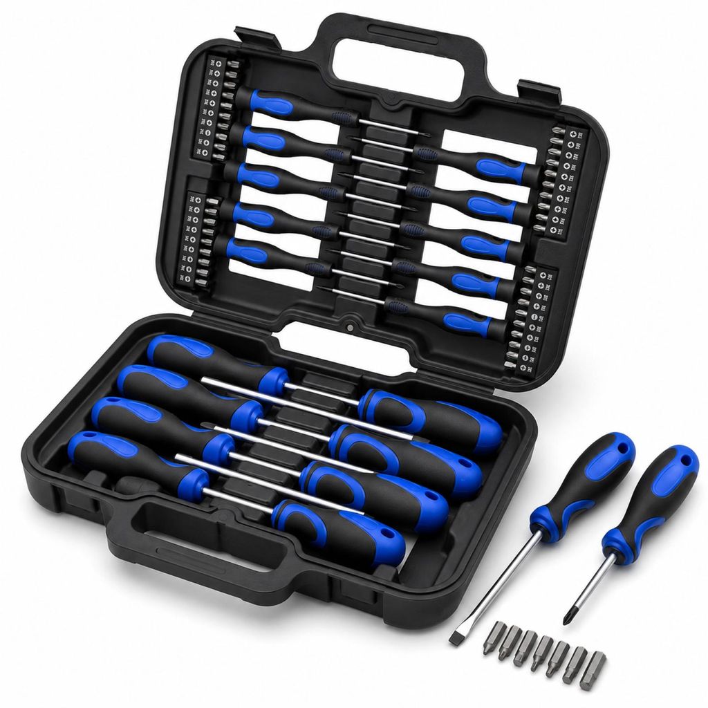 Bituxx Schraubendreher und Bit Set 58tlg, Schwarz, MS-18399 Produktbild 