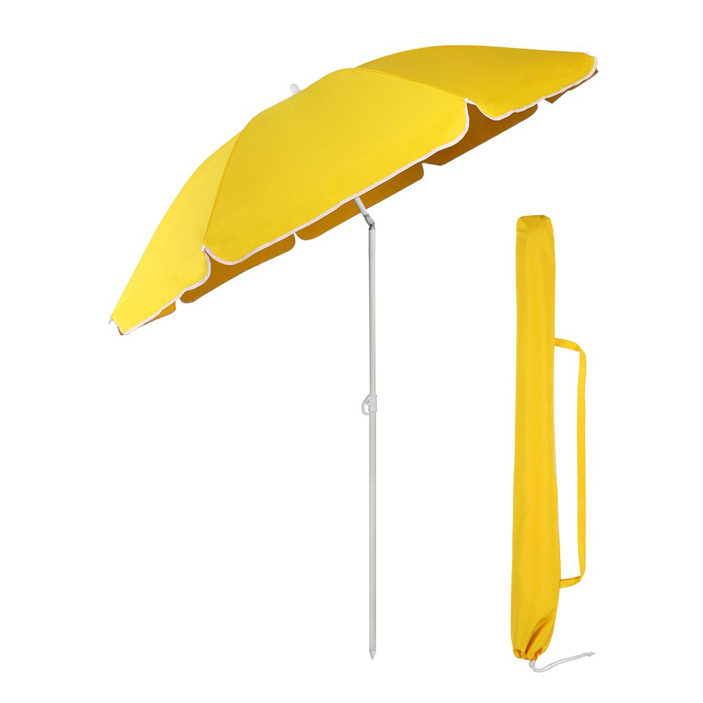 Sekey Sonnenschirm 180 cm Rund Balkonschirm Strandschirm Produktbild 