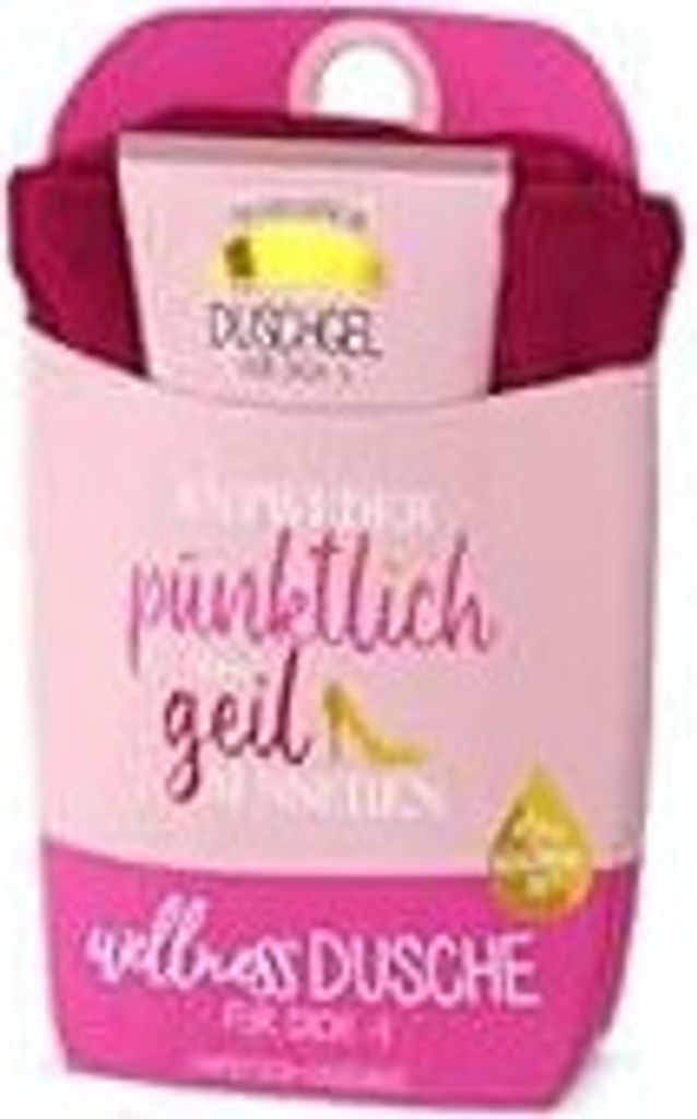 La Vida Relax-Geschenk-Set, Wellness Dusche Serie-Mädels (Entweder pünktlich oder geil aussehen) - Set aus einer Tube Duschgel und einem Handtuch...