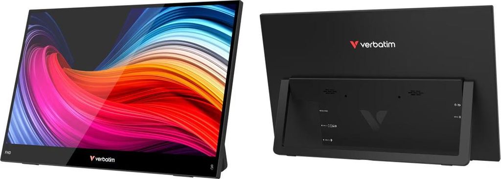Verbatim Portable 15.6" FHD Touch Monitor LIGHT, 39,6 cm Produktbild 
