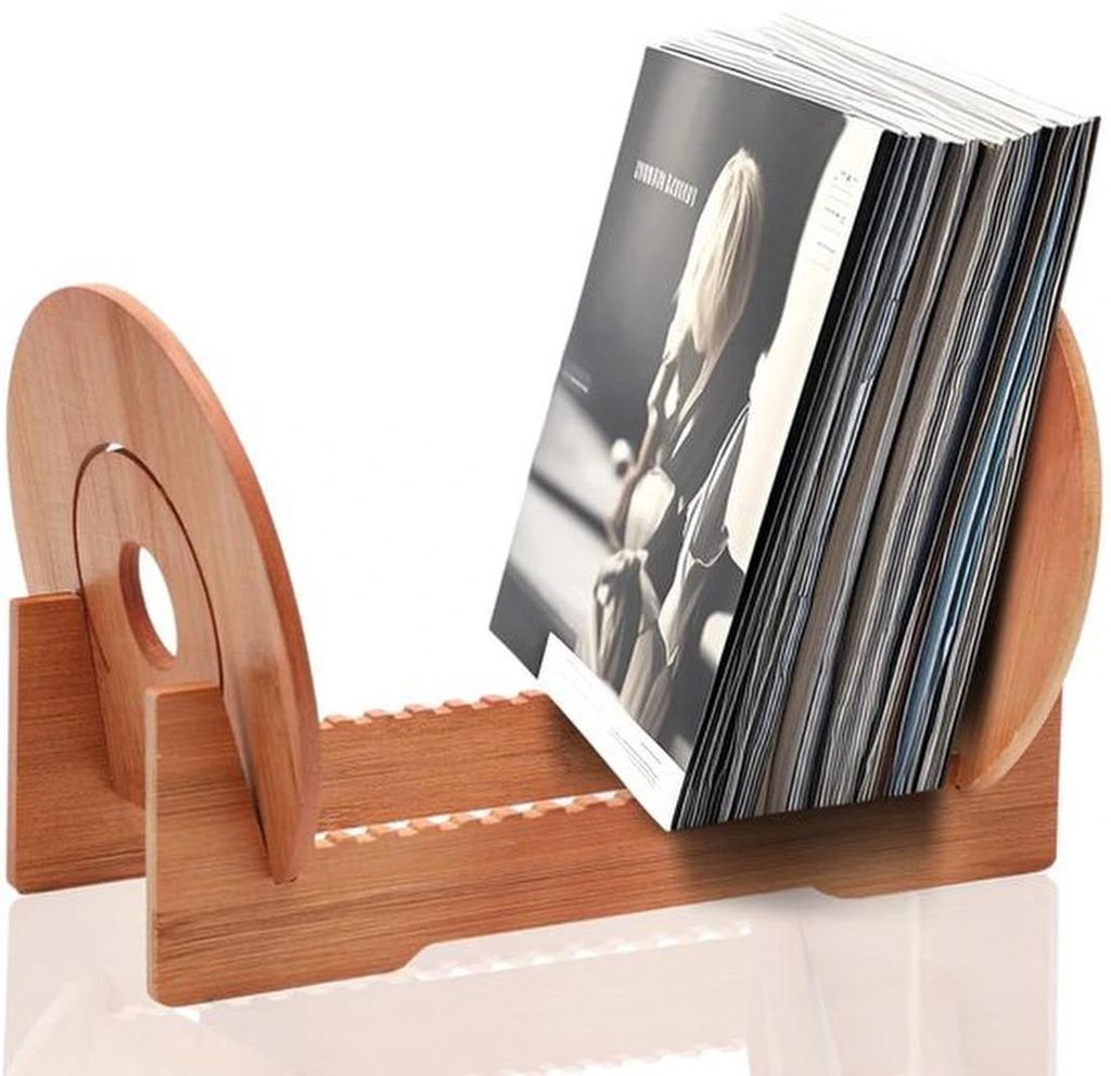 Vinyl-Plattenhalter für 40 Schallplatten mit dekorativem Vintage-Design
