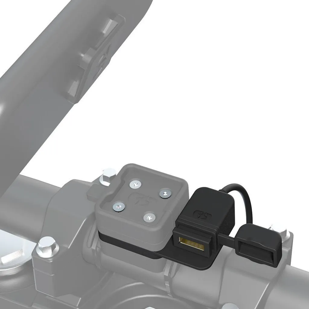 Supporto Oxford Cliqr con USB Integrata - Nero Resistente per Moto