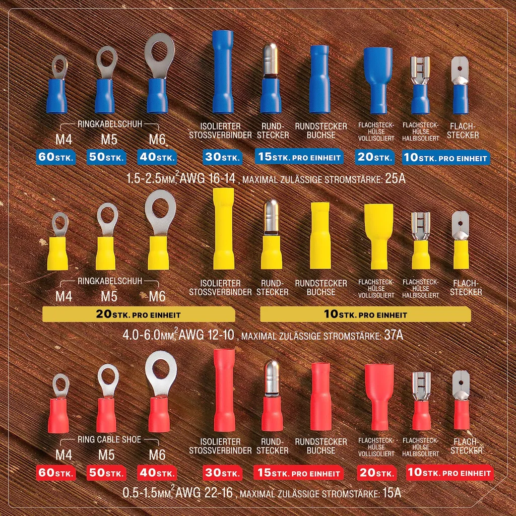Kit Cosses de Connexion Rapide 700 pcs pour Câblage Auto et Maison