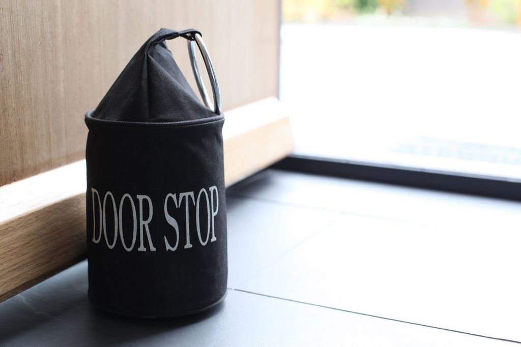 Relaxdays Türstopper Stern 2er Set - Sandgefüllte Türpuffer Mit Griff 22,5cm