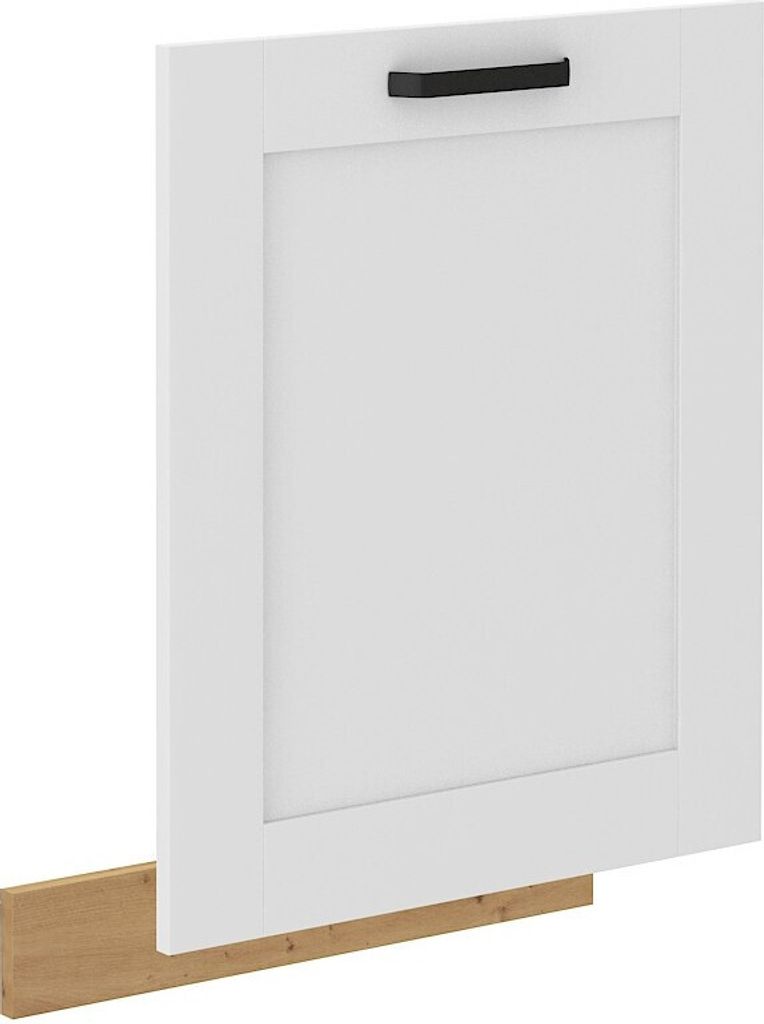 Tür für Einbau-Geschirrspüler LAILI – 713 x 596 cm, weiß /Artisan-Eiche
