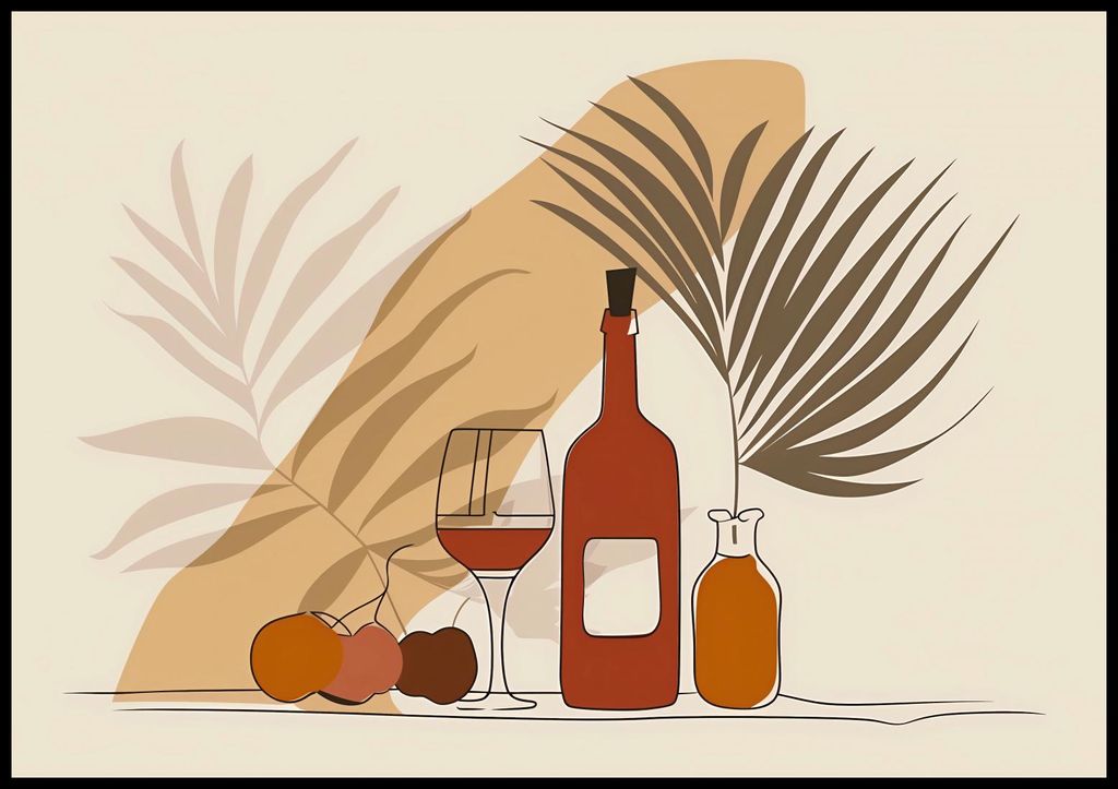 Plakat 100x70cm Winko bei Palmen