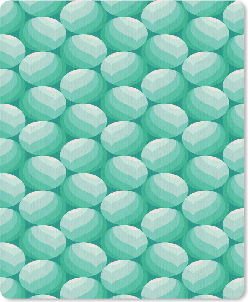 MuchoWow Mauspad Mousepad Gestaltung - Minze - Ball 30x40 cm - Mousepads - Maus Mat - Pad - Mausunterlage - Mausmatten