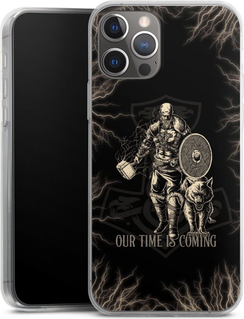 DeinDesign Slim Hülle für Apple iPhone 12 Pro Silikon Case Ultra Dünn Handyhülle Serienmotiv Vikings Wikinger